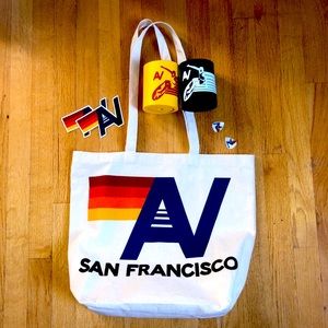 Aviator Nation San Francisco Tote with extras!